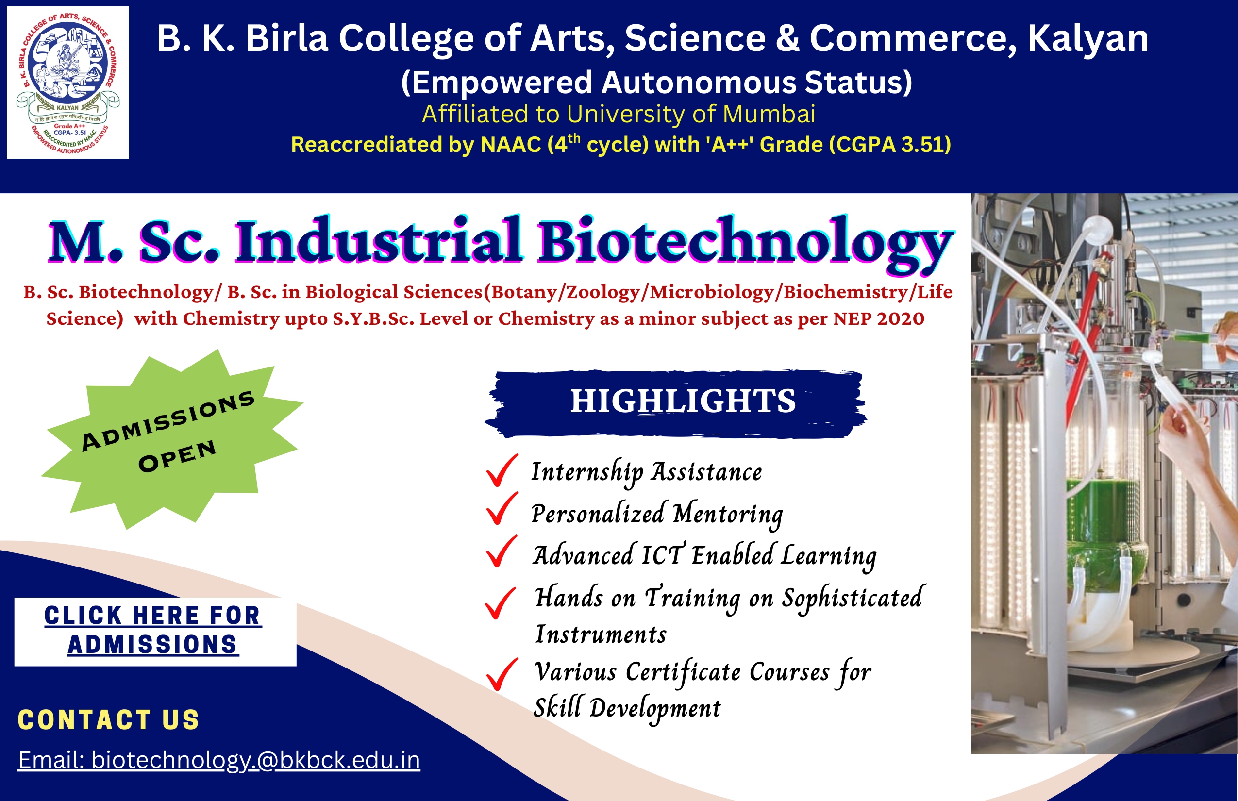 B.K. Birla College of Arts, Science & Commerce, Kalyan